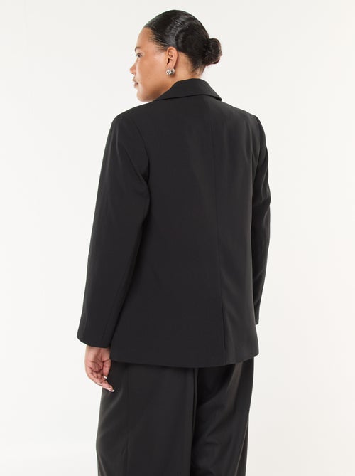 Veste blazer uni avec 2 poches à rabat - Kiabi