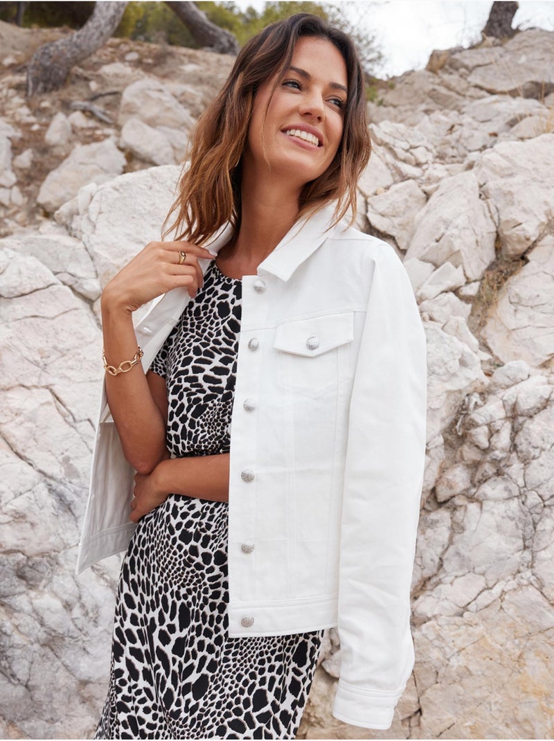 Veste blouson - DAXON Ecru - Kiabi