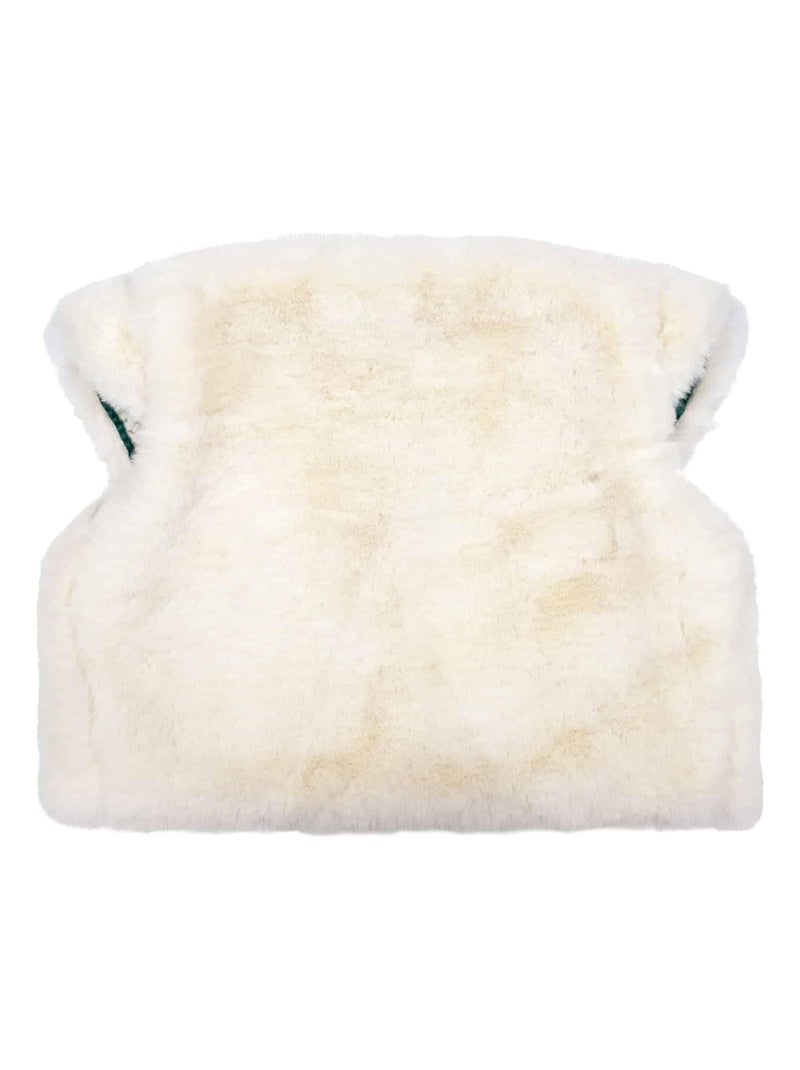 Veste Boléro Cérémonie Fille  Fausse Fourrure Beige  PELUCHE - La Faute à Voltaire Blanc cassé - Kiabi