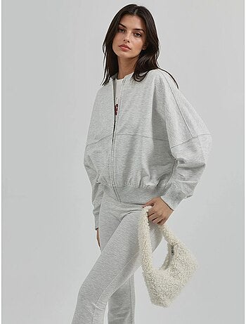 Veste bomber à coupe décontractée avec fermeture éclair et col montant busem