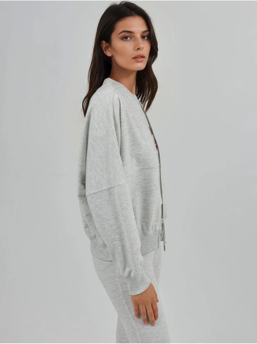 Veste bomber à coupe décontractée avec fermeture éclair et col montant busem - Kiabi Veste bomber à coupe décontractée avec fermeture éclair et col montant busem - Kiabi