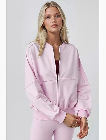 Veste bomber à coupe décontractée avec fermeture éclair et col montant busem