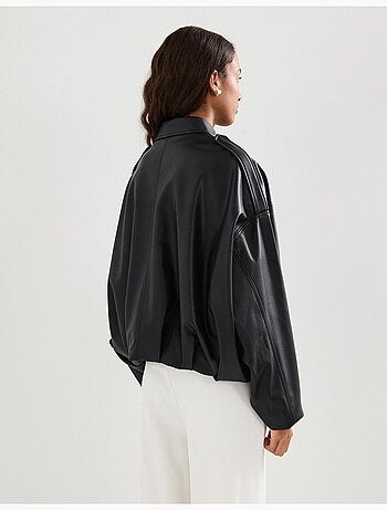 Veste bomber à effet de fourrure, MO Fashion