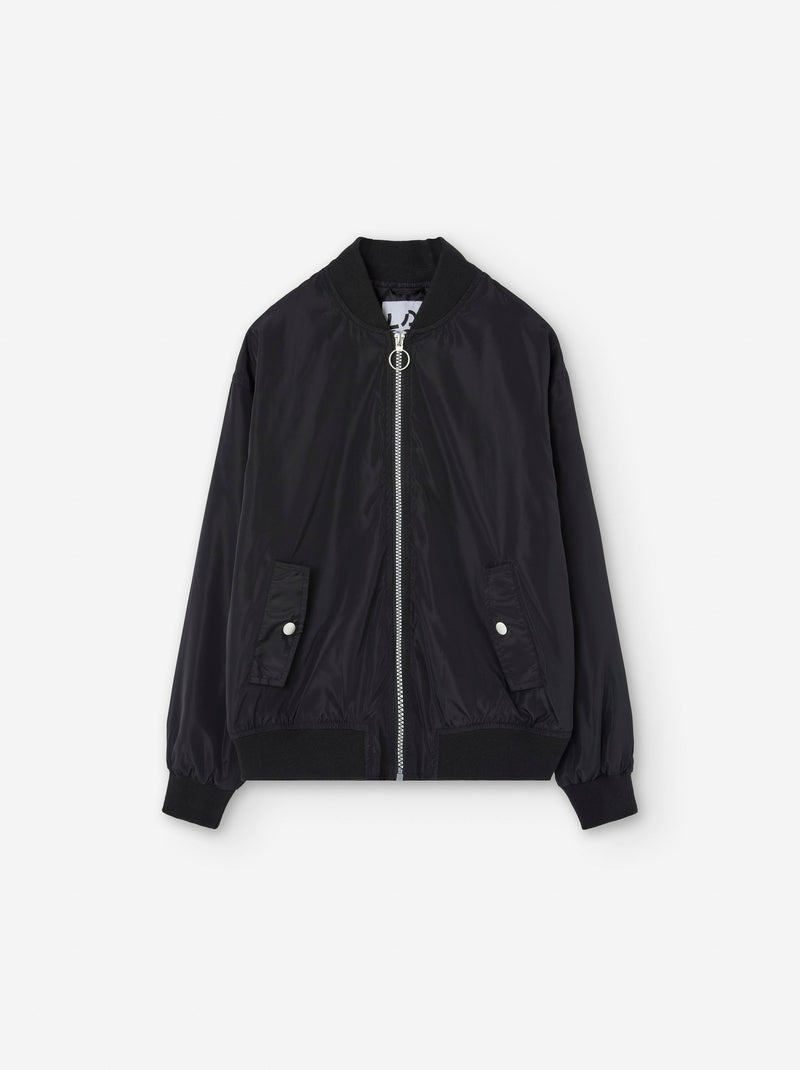 Veste Bomber avec Poches Noir - Kiabi