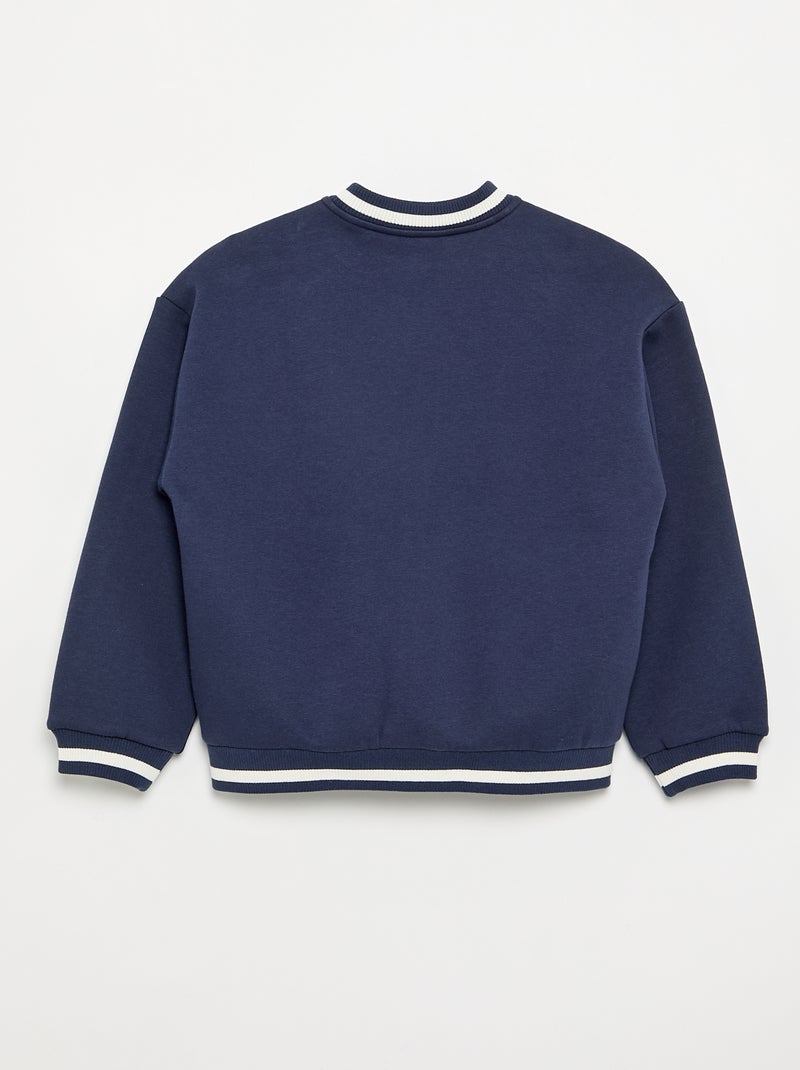 Veste bomber en polaire Bleu - Kiabi