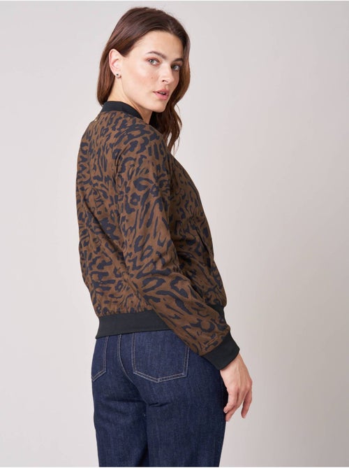 Veste bomber femme imprimé léopard 'deeluxe' - Kiabi Veste bomber femme imprimé léopard 'deeluxe' - Kiabi