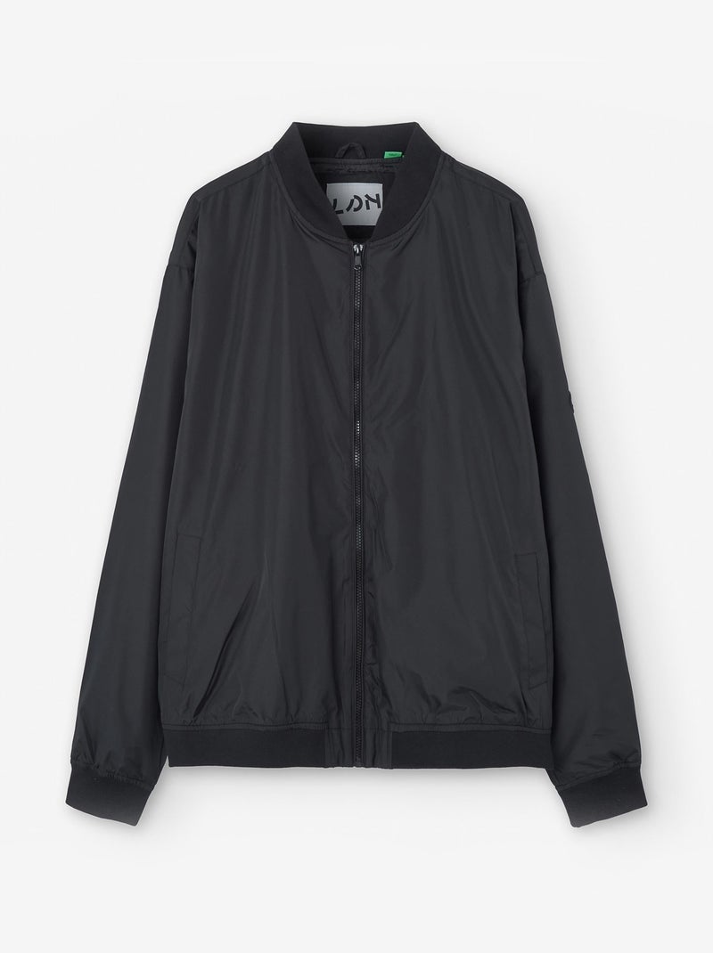 Veste Bomber Noir - Kiabi