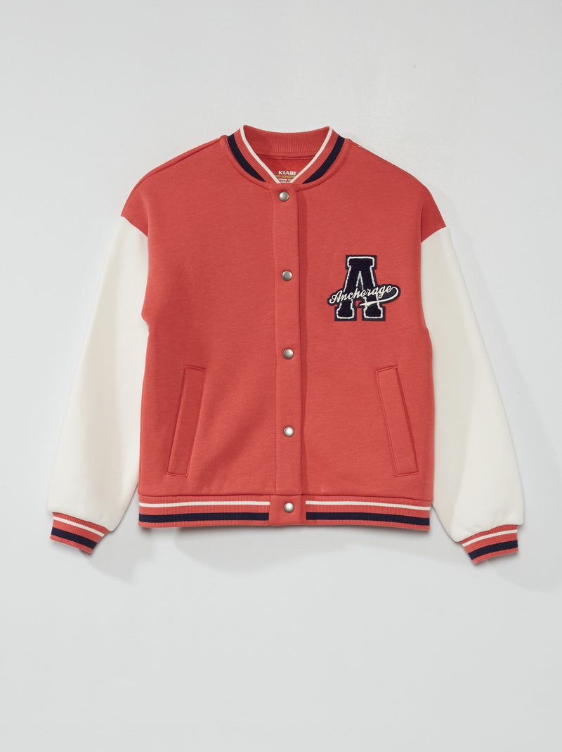 Veste bomber style campus Rose - Kiabi