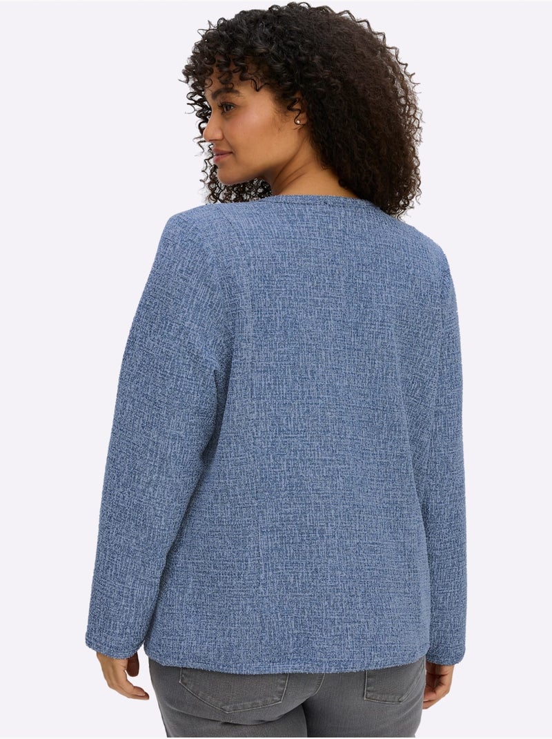 Veste Bouclée - Taille Standard - Sheego Bleu jean - Kiabi