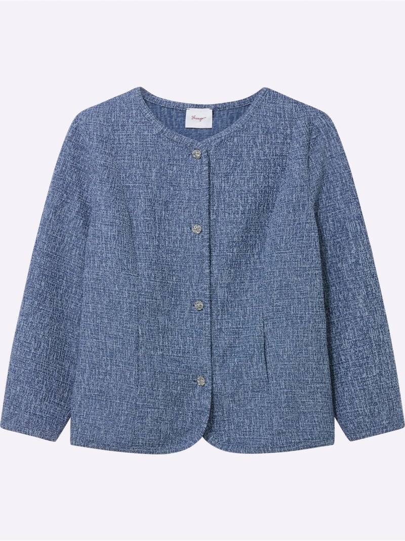 Veste Bouclée - Taille Standard - Sheego Bleu jean - Kiabi