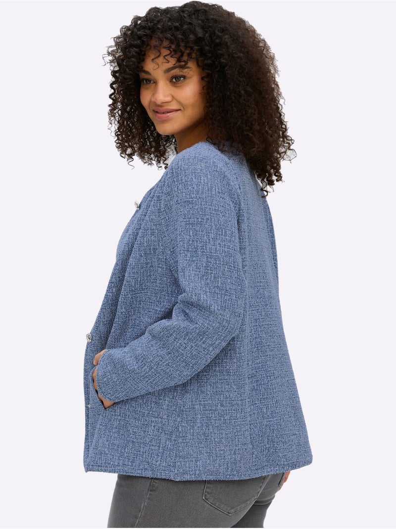 Veste Bouclée - Taille Standard - Sheego Bleu jean - Kiabi