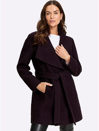 Veste Bouclée Aspect Bouclé élégant - Taille Standard - Helline