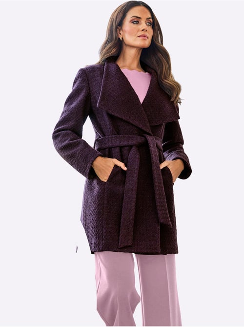 Veste Bouclée Aspect Bouclé élégant - Taille Standard - Helline - Kiabi