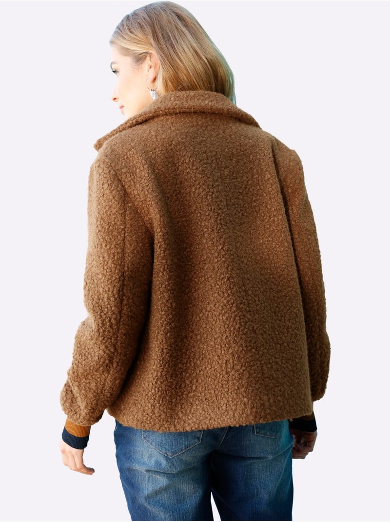 Veste Bouclée Qualité Bouclée Chaude - Taille Standard - Witt Ambre - Kiabi