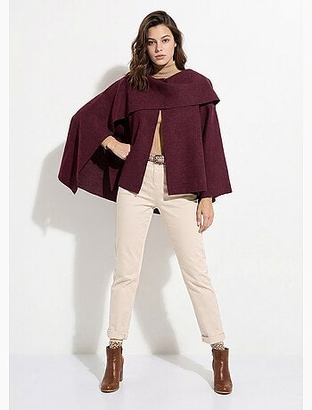 Veste bouton bijou métal et écharpe - AFIBEL