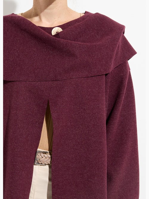 Veste bouton bijou métal et écharpe - AFIBEL - Kiabi Veste bouton bijou métal et écharpe - AFIBEL - Kiabi