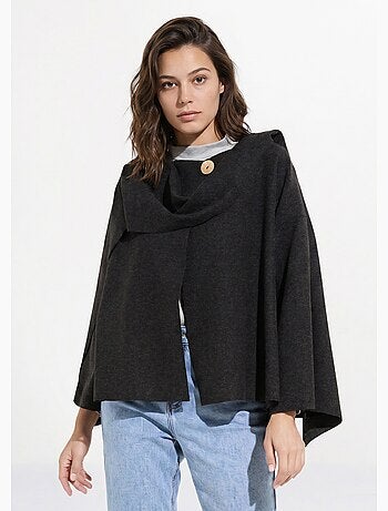 Veste bouton bijou métal et écharpe - AFIBEL