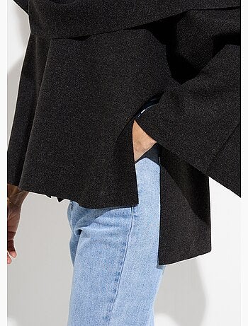 Veste bouton bijou métal et écharpe - AFIBEL