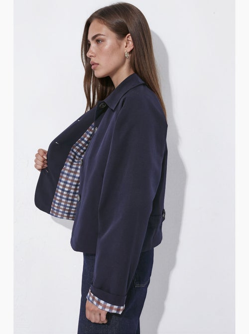 Veste boutonnée à carreaux avec doublure hiccup - Kiabi Veste boutonnée à carreaux avec doublure hiccup - Kiabi