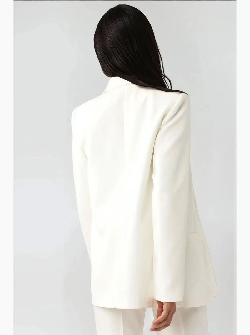 Veste boyfriend basique de la collection pika hiccup Blanc - Kiabi