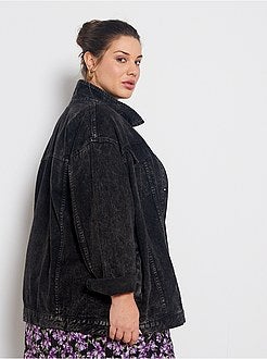 Veste boyfriend effet neige - Kiabi