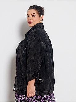 Veste boyfriend effet neige - Kiabi