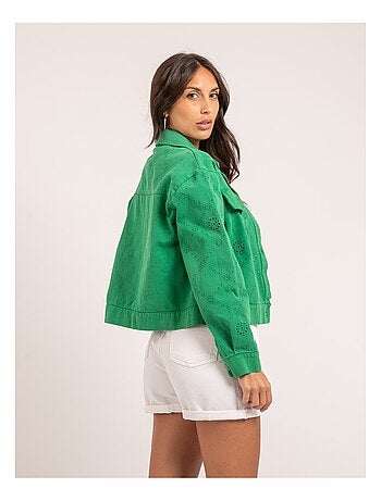 Veste broderies anglaises UKRINE