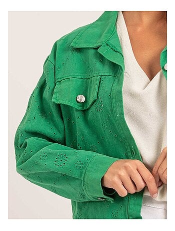 Veste broderies anglaises UKRINE