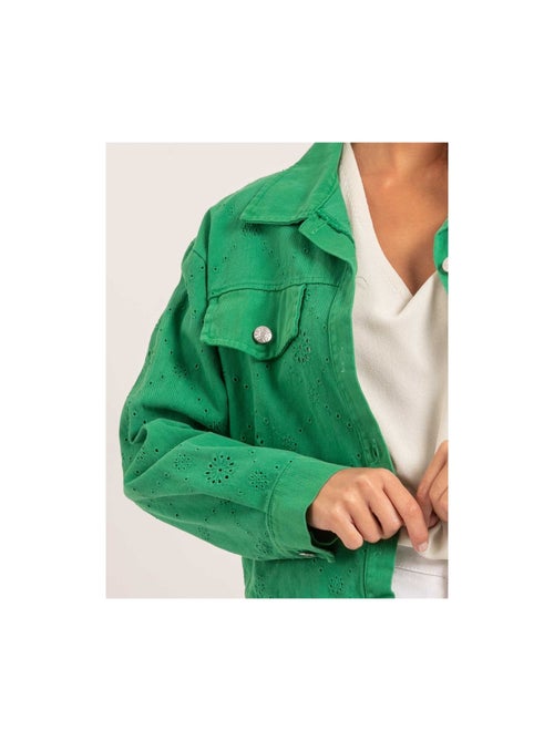 Veste broderies anglaises UKRINE - Kiabi