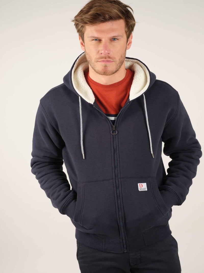 Veste capuche 'Deeluxe' Bleu foncé - Kiabi