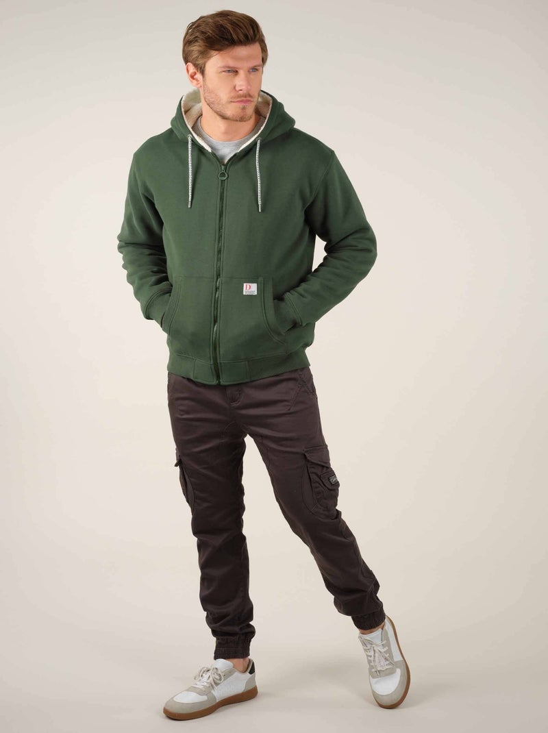 Veste capuche 'Deeluxe' Vert foncé - Kiabi