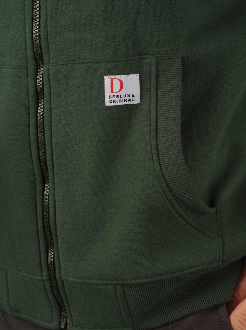 Veste capuche 'Deeluxe' Vert foncé - Kiabi