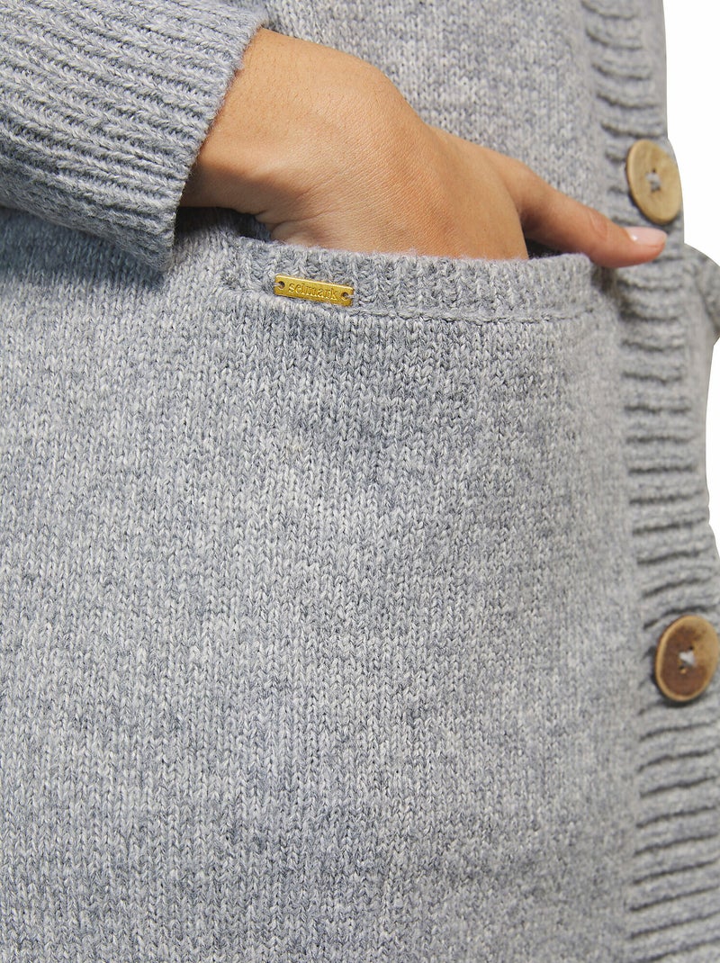 Veste cardigan Complementos Petalos Gris - Kiabi