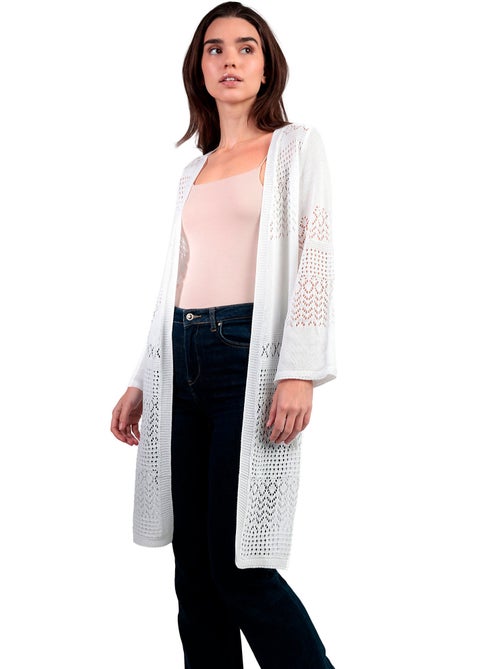 Veste cardigan Crochet - Kiabi