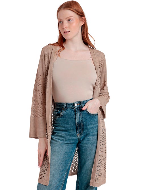 Veste cardigan Crochet - Kiabi
