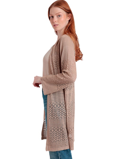 Veste cardigan Crochet - Kiabi