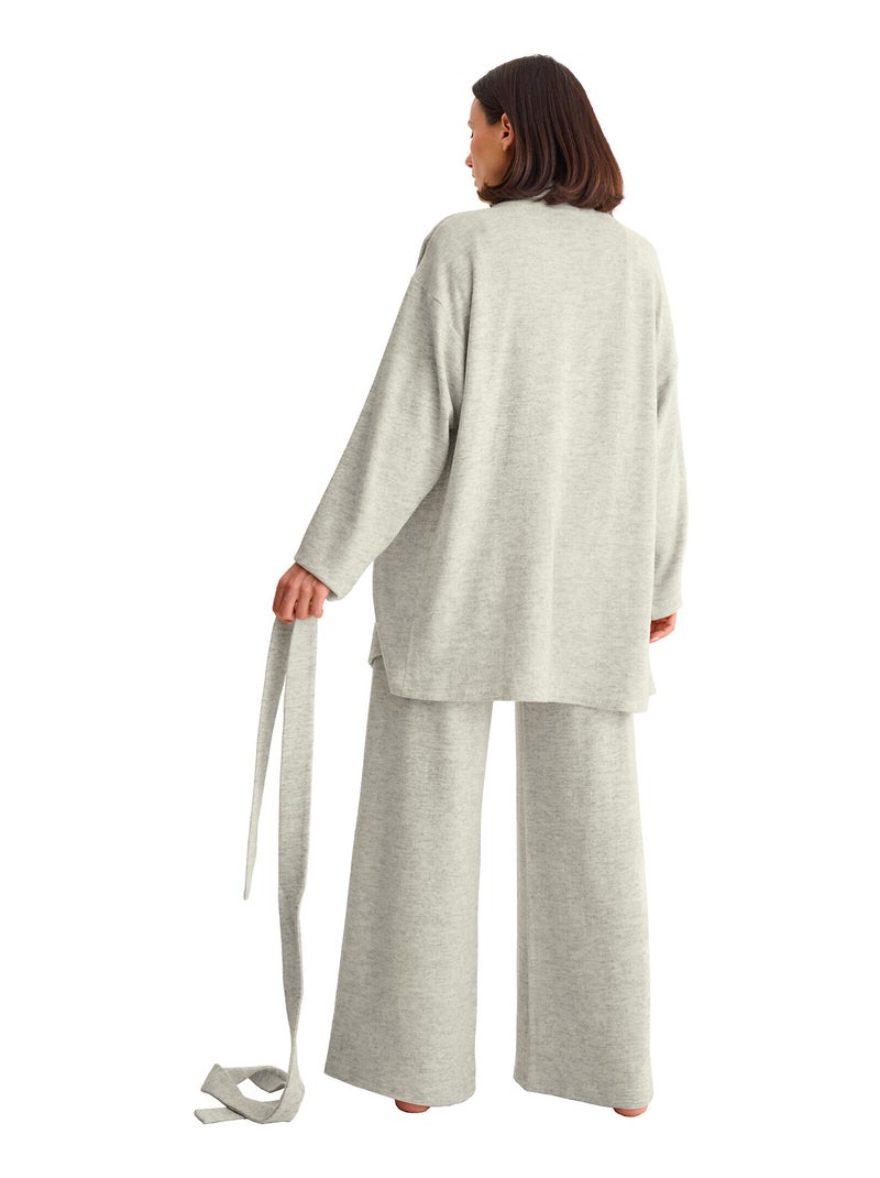 Veste cardigan manches longues ROSIE Ecru - Kiabi
