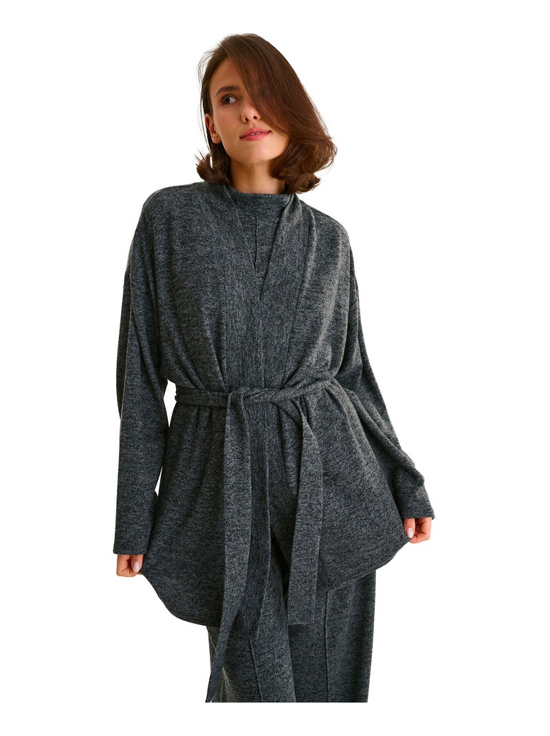 Veste cardigan manches longues ROSIE Gris - Kiabi