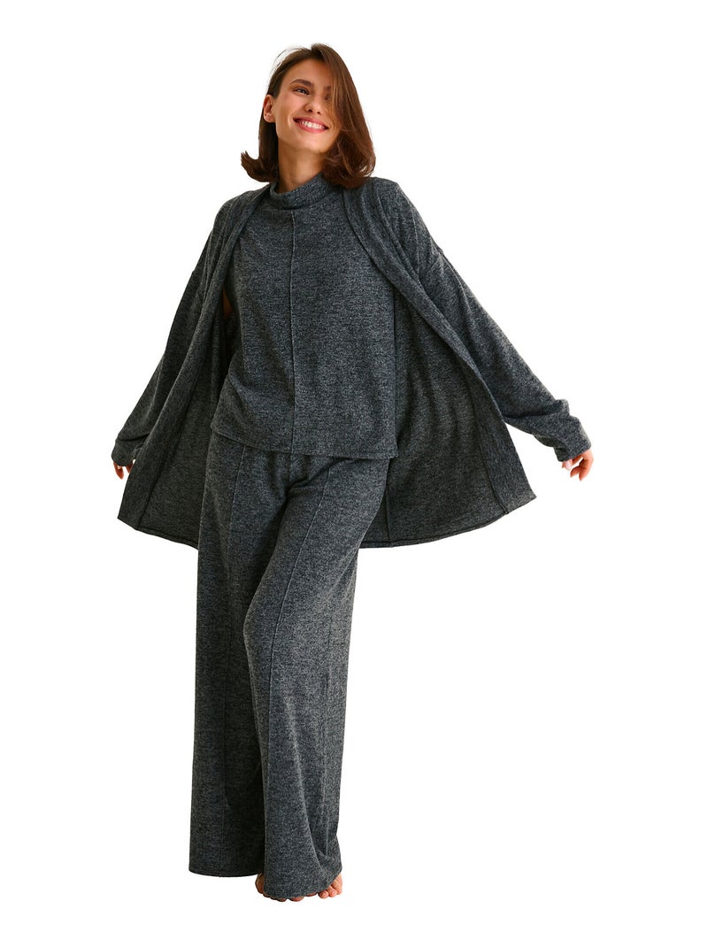 Veste cardigan manches longues ROSIE Gris - Kiabi