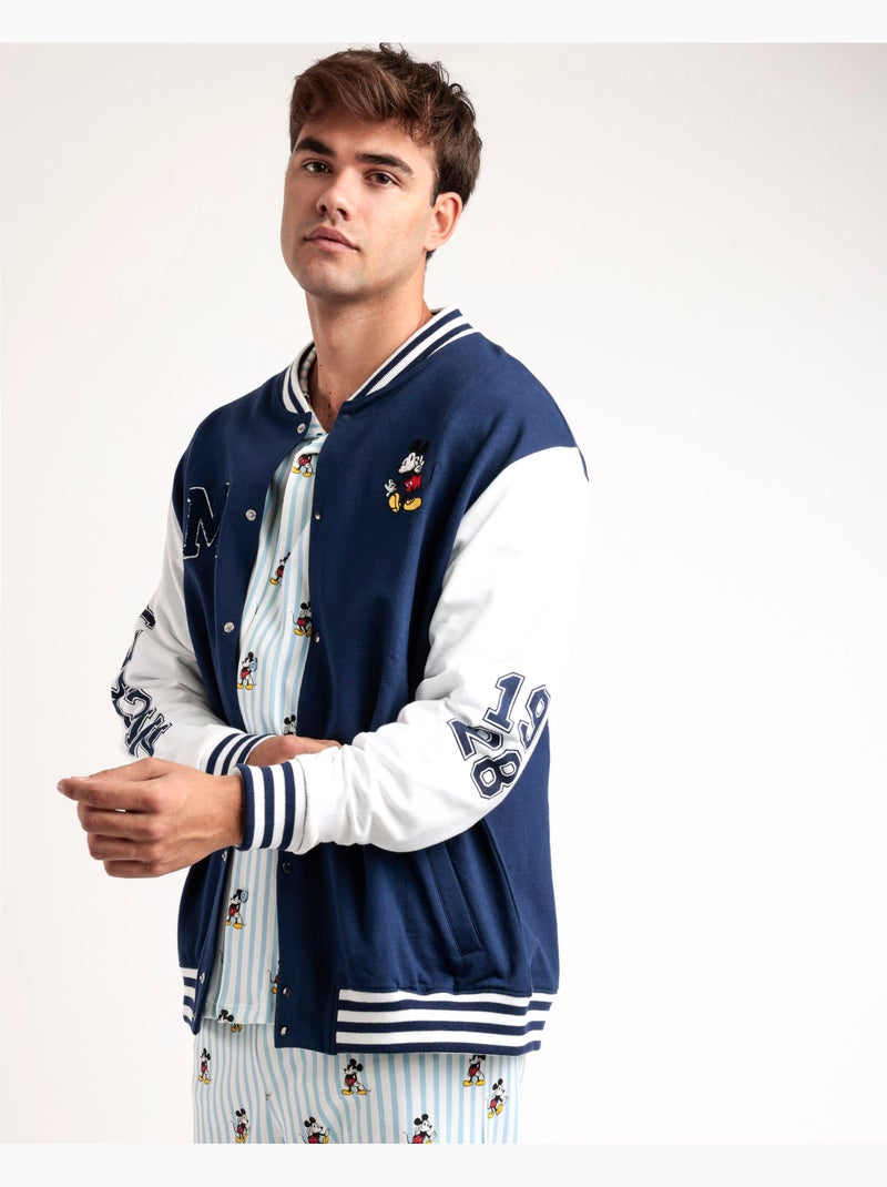 Veste chaude à manches longues Mickey New York pour homme de Disney Bleu - Kiabi
