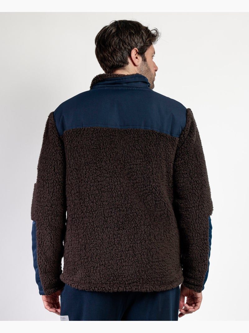 Veste chaude à manches longues pour homme NEW PLAN Amber Marron - Kiabi