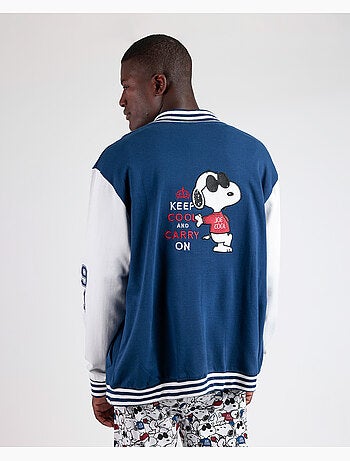 Veste chaude à manches longues Snoopy Cool pour homme PEANUTS