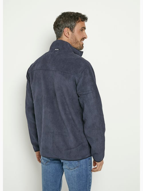 Veste chaude en velours col montant - AFIBEL - Kiabi