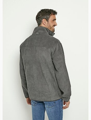 Veste chaude en velours col montant - AFIBEL