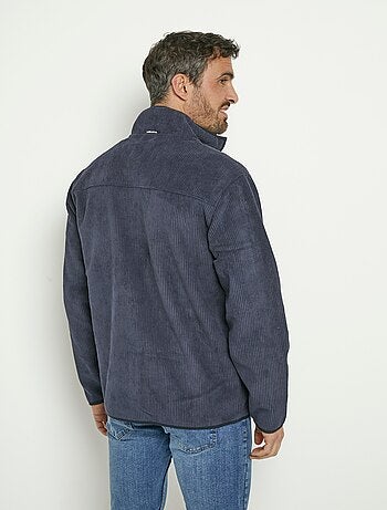 Veste chaude en velours col montant