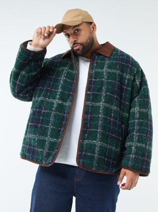 Veste chaude réversible avec velours