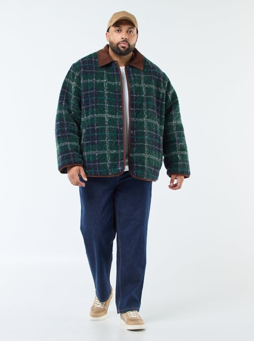 Veste chaude réversible avec velours - Kiabi