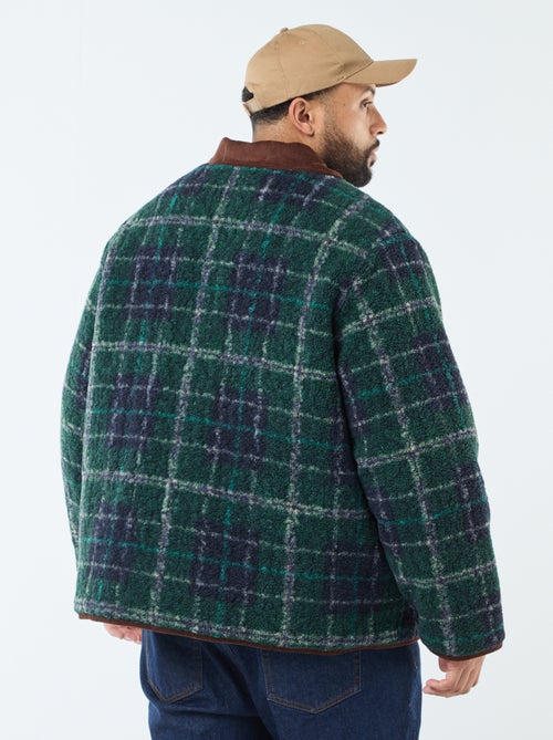 Veste chaude réversible avec velours - Kiabi