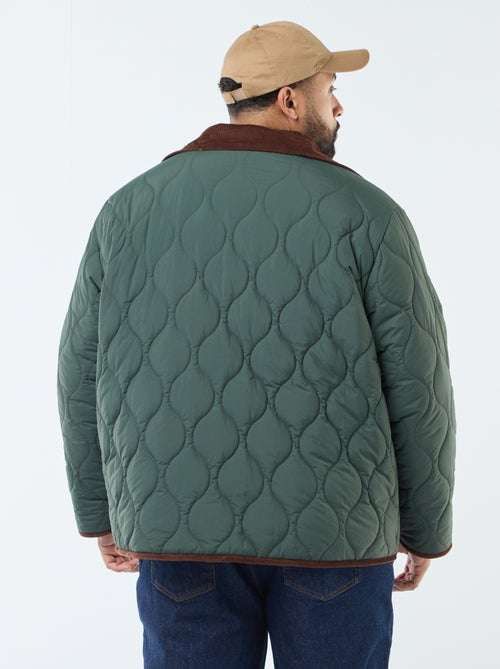 Veste chaude réversible avec velours - Kiabi