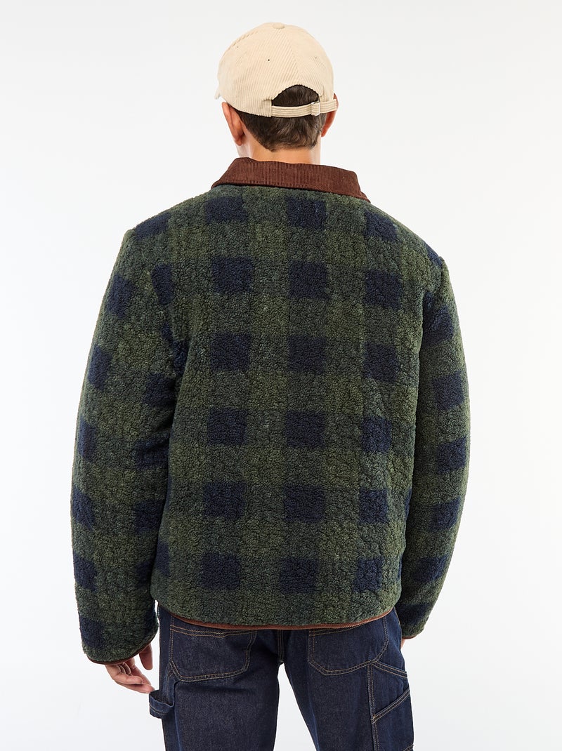 Veste chaude réversible Bleu - Kiabi